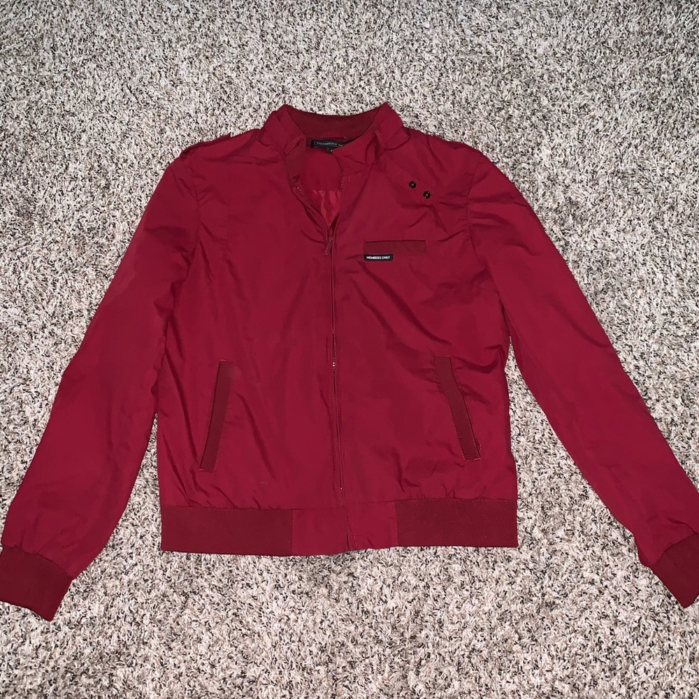 Red Members Only Jacket